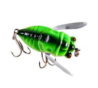 Esche da pesca a Mosca - Esche dure a Artificiale Stile Cicala | Piccolo strumento leggero di cattura d'acqua dolce per laghetto da lago, attrezzatura da pesca all'aperto per trota, bar, kit d