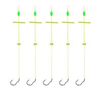 Esche da pesca a prova di esplosione con alimentatore a gabbia gancio affilato spinato linea in acciaio al carbonio rig per carpa, trota fiume, gancio anti-intoppo fondo rig