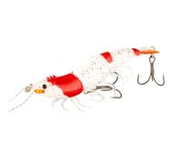 Esche Da Pesca Artificiali Jig Morbido Riflettente Gambero Artificiale | Esche A Gambero Realistiche In Mare per la Pesca in Acqua , Mare, Molo, Spiaggia per Pesce Gatto e Salmone