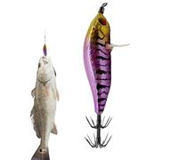 Esche da pesca artificiali luminose per polpi e seppie con ami | Esche da pesca - per uomo sport all'aria aperta acqua salata acqua dolce