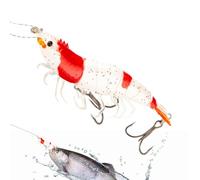 Esche Da Pesca Bass Fosforescente Morbida | Esche Realistiche A Gambero Per Acqua Salata per la Pesca in Acqua , Mare, Molo, Spiaggia per Pesce Gatto e Salmone