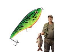 Esche da pesca con ganci, esche da pesca grandi | Esche artificiali realistiche | Esche da pesca facili da usare, Accessori da pesca per torrenti, fiumi, laghi e stagni