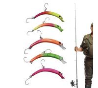Esche da Pesca Dure 5 Pezzi a Lenta Discesa con Forma Ad Piccoli Pesci