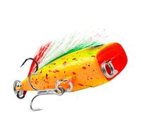 Esche da pesca dure, esche da pesca per il nuoto Azione realistica con esca | Esca dura realistica con pennacchio per spigole, trote, glaucomi, lucci, pesca muschiat