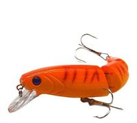 Esche Da Pesca Esche da pesca dure multisezione for spigola, occhi di pesce 3D, 1 pezzo, esche artificiali finte for minnow, adatte for la alla carpa(C6 1PCS)