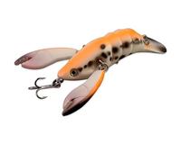 Esche Da Pesca Esche da pesca in plastica 65 mm, esche rigide, artificiali Crankbait lancio, Wobblers for la alla trota e al black bass(Orange)