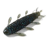 Esche da pesca Esche galleggianti for gamberetti da 12 o 8 pezzi, esche con coda a T e teste a spirale, plastica morbida for black pit bass e pesci mandarino Attrezzatura da pesca(Blauw,5.5cm)