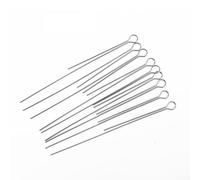 Esche da pesca fai da te con 50 pezzi in acciaio inox spinner filo essenziale strumento artigianale (75 mm)