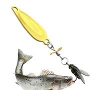 Esche da pesca in acqua , esche morbide trota con in metallo, esche da nuoto realistiche per principianti, uomini, pescatori Bass Ghiaccio, Kayak, acqua salata, acqua , fiume persico