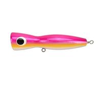 Esche da pesca in acqua salata Popper 120g 18cm Esche da pesca Rapala con design riflettente interno per Striper Tonno Barracuda Sgombro Snapper Pesce azzurro Matita Plugs Offshore (pink)