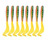 Esche da Pesca in Silicone Morbido da 2 Borse, Esca Realistica con Coda a Pagaia per Crappie di Trota Spigola, Kit di Attrezzatura per Esche D'acqua Salata D'acqua Dolce per