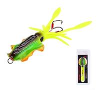 Esche da pesca morbide con trappola per calamari con effetto luminoso UV per una maggiore attrazione per pesca alla traina, adatta per più specie di pesci d'acqua salata (A1069)