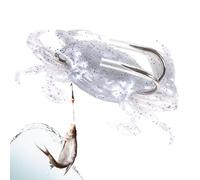 Esche da pesca morbide | Esche da pesca con esche morbide di granchio con amo appuntito | Buona attrezzatura da che affonda in acqua, design anti-appeso, esche da realistiche per pesci man