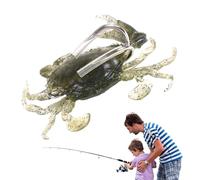 Esche da pesca morbide,Esche da pesca con esche morbide di granchio con amo appuntito - Simulazione realistica per pesci di mare, buona attrezzatura da che affonda in acqua per carpe, pesc
