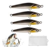 Esche da Pesca per Bar | 4 Pezzi Esche da Pesca Simulate - Esche Simulate - per Bar Trota Pesce Gatto Acqua Salata Acqua Dolce Ghiaccio Lago Fiume Traina