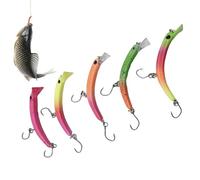 Esche da pesca per Bar 5 Pezzi Forma ad Lento Strumento di Pesca | Esche artificiali per pesca in acqua dolce per pescatori, uomini, padri: lago, fiume, stagno, acqua dolce, acqua salata,