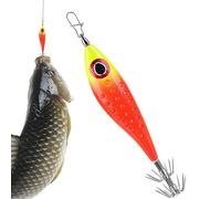 Esche da pesca per calamari - Luce LED Colorata Con Multi-Amo | Ami Jig Fosforescenti per Calamari | Pesca Barca Molo Fiume Lago Stagno Appassionati Principianti Italia