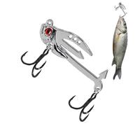 Esche da pesca per spigolo, esche da pesca per spigola realistiche | Esche piccole per trote d'acqua dolce 2 in 1, con 2 ganci, lancio lungo, piccole trote d'acqua dolce nei fiumi e