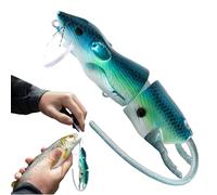 Esche da pesca per topi - Esca artificiale articolata realistica per nuotare - da pesca per acqua e salata profondità Esca per polpo serpente principiante viaggio