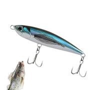 Esche da pesca persico - Lento affondamento di acqua salata, matita realistica con gancio per pesce persico, salmone, trota, lucioperca, lago, fiume, acqua salata