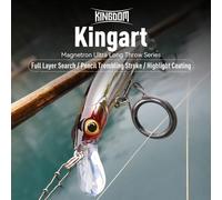 Esche da pesca Sinking Minnow Kingdom Kingart da 6g, 9g, 14g, 18,6g, Jerkbaits con sistema di trasferimento del baricentro, Wobblers, esche dure per acqua dolce e salata, per il branzino 80mm-9g-05,80