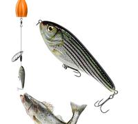 Esche da realistiche, esche da con ami - Esche da artificiali realistiche - da riutilizzabili con gancio per laghi, fiumi e torrenti