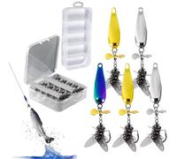 Esche Da Spinner Bait | Attrezzatura per in Mare | Attrezzatura Robusta Con Ami Esche Riflettenti Per Lancio Flipping Pitching Jigging Traina Fiume Stagno