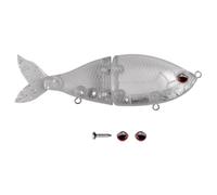 Esche da - Swimbait rigido portatile non verniciato | Simulazione acquatica realistica Azione Wobblers Esche per pesci per trota Pesce gatto Spigola d'acqua Kayak per a mosca Stagno