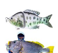 Esche Da Tipo Swimbait,Esche Crank con Ami - Esca Da A Articolazioni Multiple | per l'Esterno in Serbatoio Fiume Stagno sulla Baia in Acqua e Acqua Salata