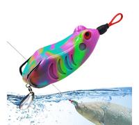 Esche Di Rana,Esche Realistiche in Silicone con Movimento Dinamico | Attrezzature per il Mare Profondo Acqua Salata Crappie Lucio Muskie