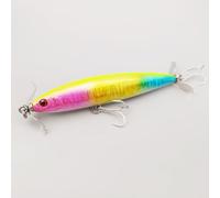 Esche di Superficie A Doppia Elica, Esche Galleggianti A Risalita Lenta, Adatte for Bianchetti, Pesci Neri e Spigole, Attrezzatura for La Pesca Costiera(Multi-colored 2,*10)