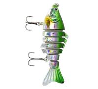 Esche di trota per la pesca del lago, esca da pesca a nuoto | Esca da nuoto a slittamento lento multi-giunto | Esche realistiche di bassi, crank d'acqua, attrezzatura per acqua salata per acqua salat