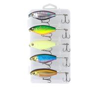 Esche dure | Esche Nuotatori Realistiche, 5 Pezzi Esche Artificiali per Fiume Ruscello Stagno Lago