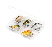 Esche dure per la pesca nel bacino,Loro da pesca con esche dure | Kit esche da pesca dure per esche da pesca - 5 pezzi esche da pesca dure Swimbait Wobbler esche dure esche artificiali