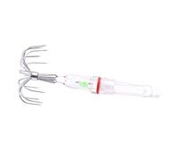 Esche elettroniche per calamari senza batteria Attrezzatura da pesca notturna resistente alla corrosione LED Esche per calamari migliora la durevolezza Attrezzatura da pesca notturna LED per uso