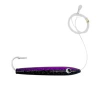 Esche in legno di cedro e tonno con azione di nuoto, per pesca a traina tonno, marlin, vele, dorado, blu e stripers (viola)