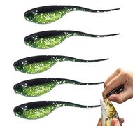 Esche morbide per pesce persico, esche artificiali - Esca compatta colori per fiumi e ruscelli d'acqua