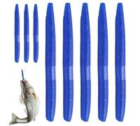 Esche morbide per vermi da pesca con esche morbide, 8 esche da pesca persico, esche simulate, set di esche per vermi, esche per pesca in acqua salata e acqua dolce