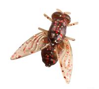Esche morbide realistiche del PVC 12cm svolazzante coda per trota | Pellicola glitterata integrata, flash riflettenti, attira l'attenzione, visibilità dell'acqua, migliora il tasso di cattura