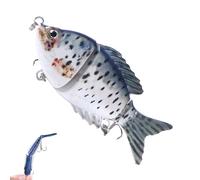 Esche Nuotatrici per la - Esca Crank con ami - Swimbait a segmenti articolati,Per acqua acqua salata Lago Fiume Serbatoio Stagno Riva Notte Mattina