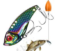 Esche per Bar - Piccole attrezzature artificiali in metallo | Falso Pesce esca per pesca al Lancer | per pesca all'aperto lago fiume Kayak Berge Trota Black-Bass