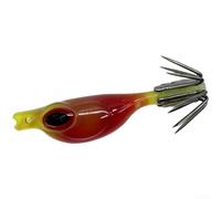 Esche per calamari dipinte a mano 4 cm foglio fluorescente (rosso)
