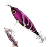 Esche per Calamaro | Esche Luminose Camaron con Jig,Esca Fluorescente Compatta per Amatoriali