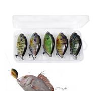 Esche per la del Bar | 5 Pezzi Esche Artificiali Portatili | Esche per Bar in Acqua , per Fiume Lago Jigging Poco Profondo Trolling Lancer Ruscello Acqua di Mare Vacanze Festa