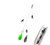 Esche per la pesca a mosca, gancio esca per attrazione di pesca Esca da | Esche di bassi realistici, per catturare i pesci per trota , luccio,