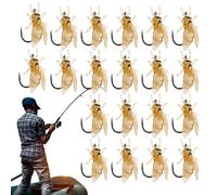 Esche Per La Pesca A Mosca Per Spigola - 20 Pezzi Esche Artificiali, Eschee Artificiali Per La Pesca A Mosca, Eschee Per Principianti Per Pescaa In Acqua | Adatto Per Trota, Pesce Gatto, Pesce P