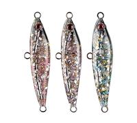 Esche per la pesca al bar, set di 3 pezzi con glitter | Esche Da Pesca Per Le Acque Dolci Per La Pesca In Acqua Dolce E Acqua Salata Nei Laghi Fiume