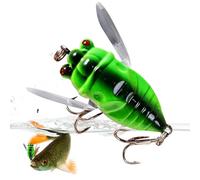 Esche per la pesca di pesca in acqua dolce,Occhi olografici pesca esche dure pesca Cigale esca - Piccole esche artificiali da pesca, esche per lago e stagno d'acqua
