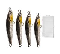 Esche per le acque dolci - 4 Pezzi Di Esche Simulate,Esche Metallici Simulate,per Bass Trota Pesce Gatto Acqua Dolce Ghiaccio Laghi Fiumi Curricano Esterno