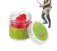 Esche per pesce persico 25 pezzi Design Mais, Esche galleggianti per spigola - Esche morbide finte per pesca al pesce gatto nel fiume lago acqua dolce per uomini donne adulti